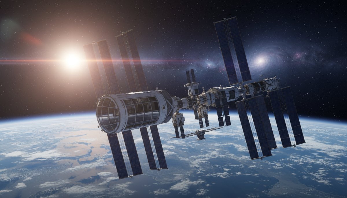 Módulo Axiom acoplado a la Estación Espacial Internacional