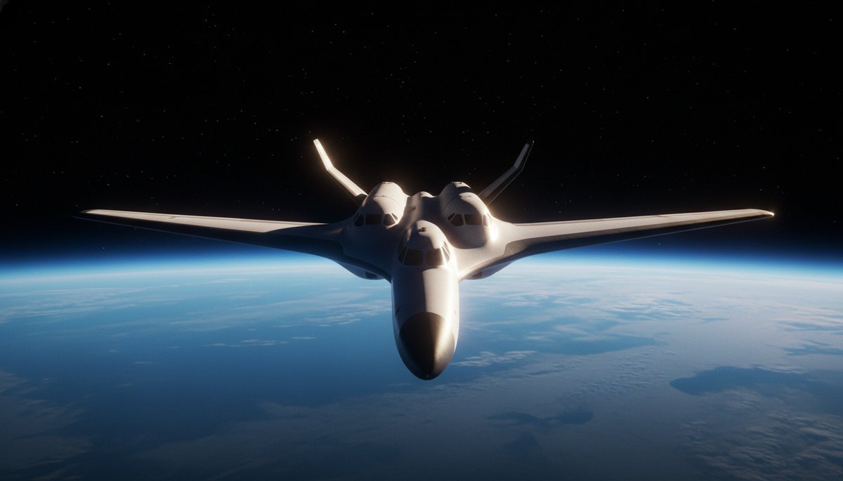 Avión cohete Virgin Galactic SpaceShipTwo a alta altitud